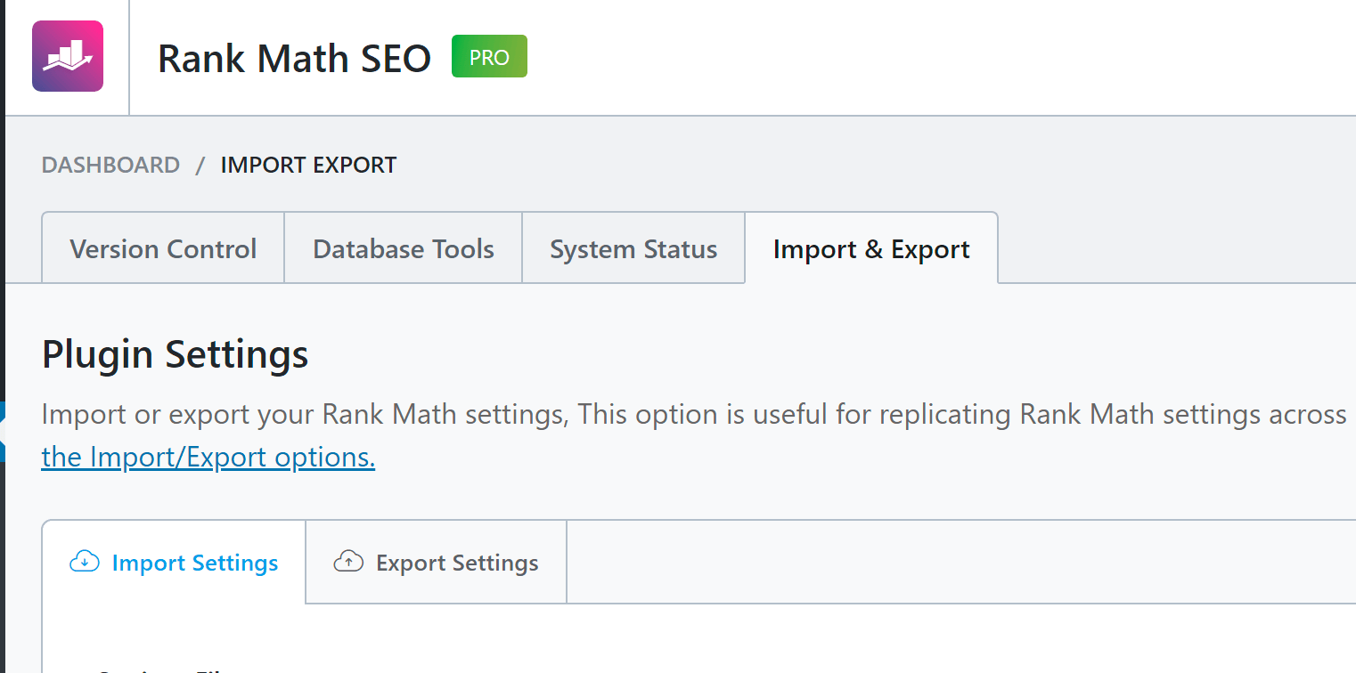 Rank Math SEO插件导入其他SEO插件数据