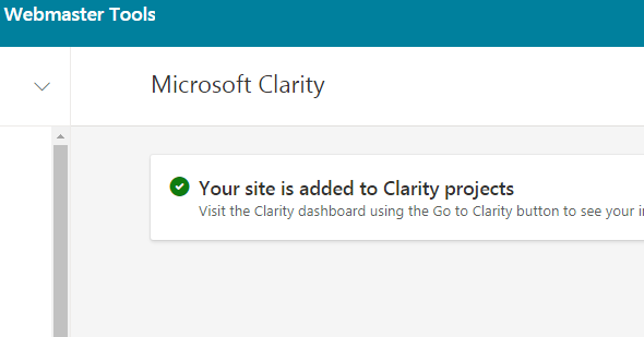 Bing站长工具新增Microsoft Clarity功能