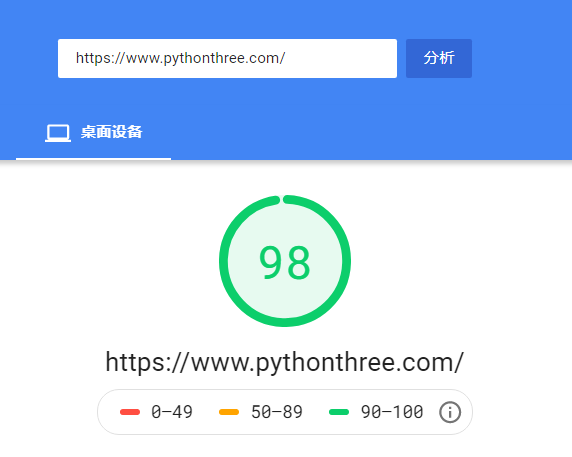 Google PageSpeed Insights检测网站速度