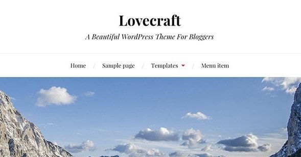 Lovecraft：响应式多用途WordPress主题免费下载