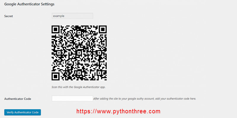 如何为WordPress网站添加双因素身份验证 - 晓得博客 Google-authenticator设置二维码