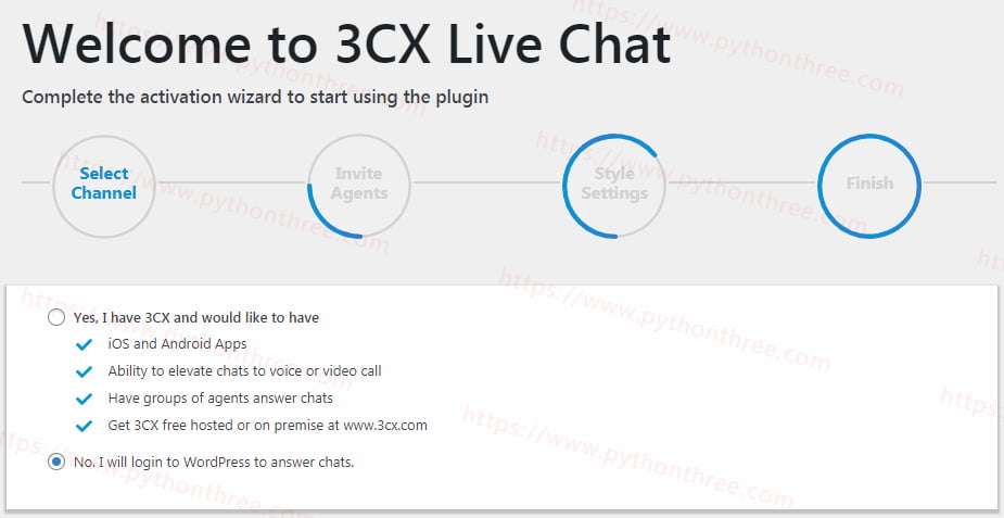 如何在WordPress中免费添加实时聊天支持-3CX Live Chat插件教程 - 晓得博客 3CX-Live-Chat插件选择登录wordpress聊天