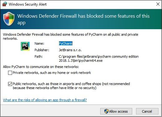 Pycharm调试和断点 - 晓得博客 Windows安全提醒