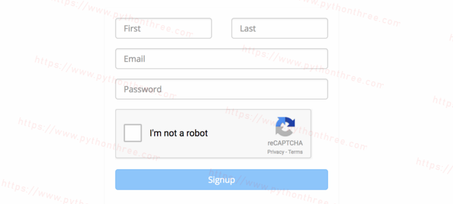 复选框reCAPTCHA