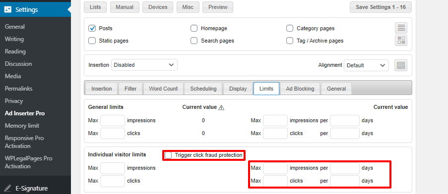 WordPress广告管理插件Ad Inserter Pro插件功能