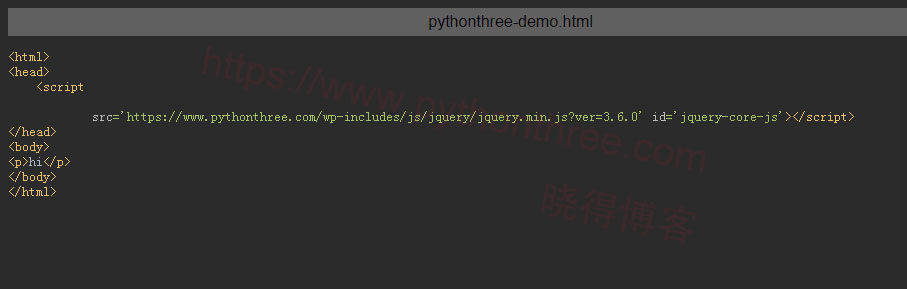 Pycharm导出数据 - 晓得博客 检查导出的HTML代码