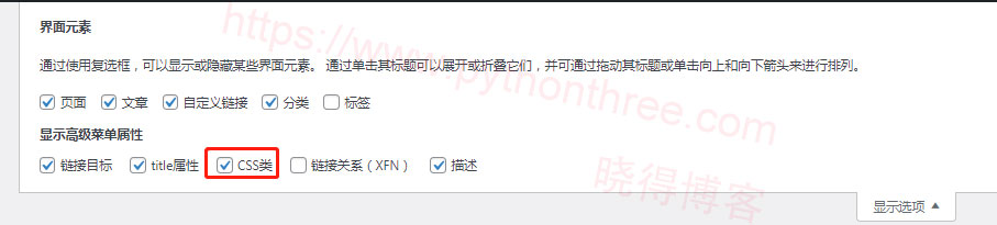 WordPress显示CSS类