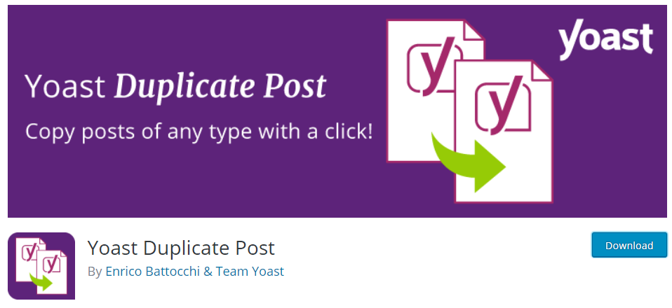 如何在WordPress网站中复制文章和页面 - 晓得博客 Yoast Duplicate Post 插件