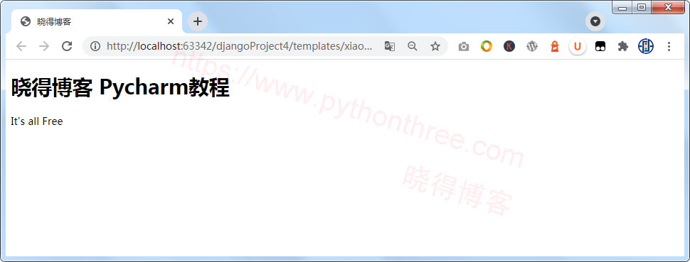 Beautiful Soup使用 - 晓得博客 Pycharm-HTML网页效果