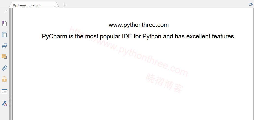 使用Python将文本和txt文件转换为PDF - 晓得博客 使用Python直接生成PDF文件