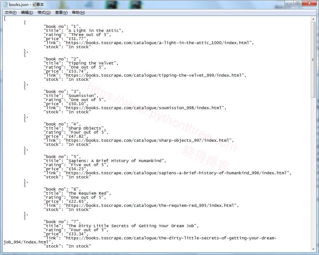 使用 BeautifulSoup从HTML中提取JSON - 晓得博客 使用-BeautifulSoup从HTML中提取JSON效果