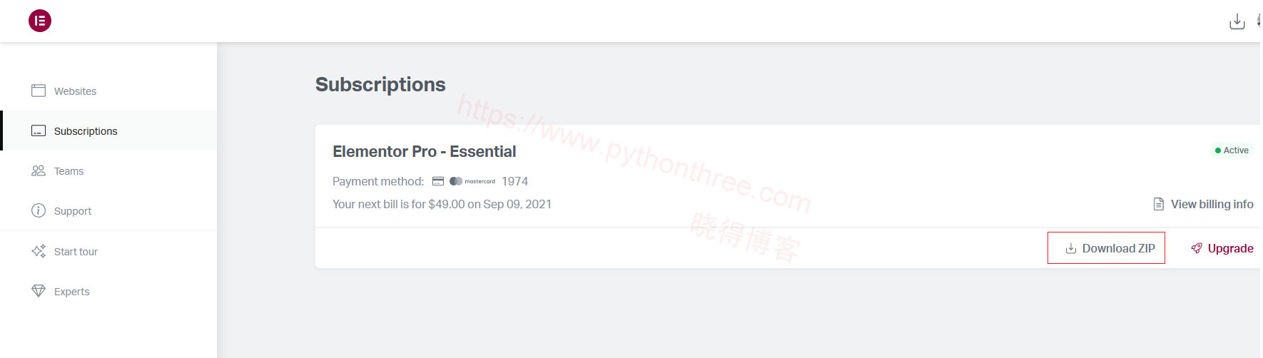 elementor网站下载插件