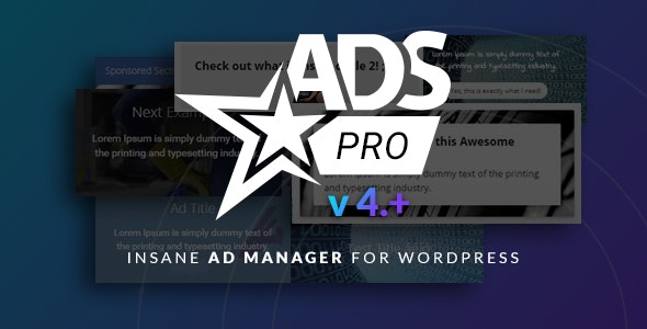 Ads Pro插件免费下载多用途WordPress广告管理插件
