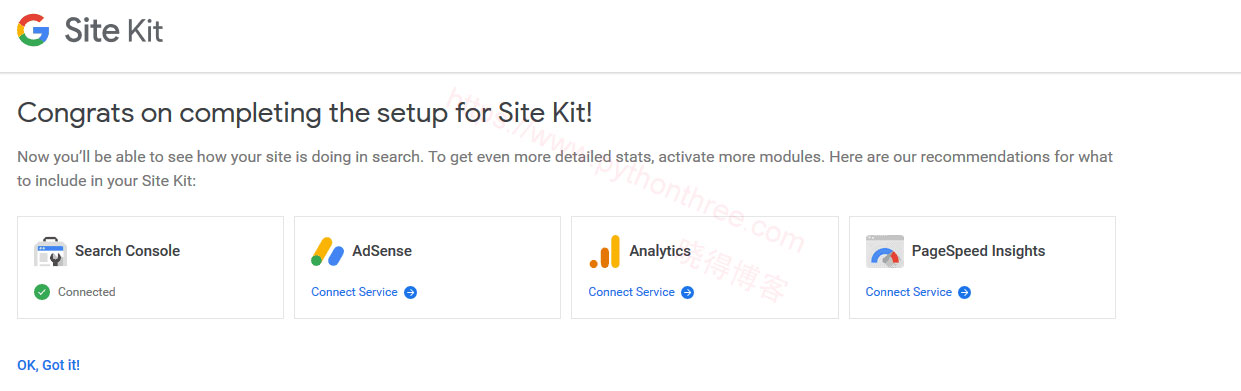 Google Site Kit:这是第一个用于 WordPress 的官方 Google 插件的工作原理 Google-Site-Kit界面
