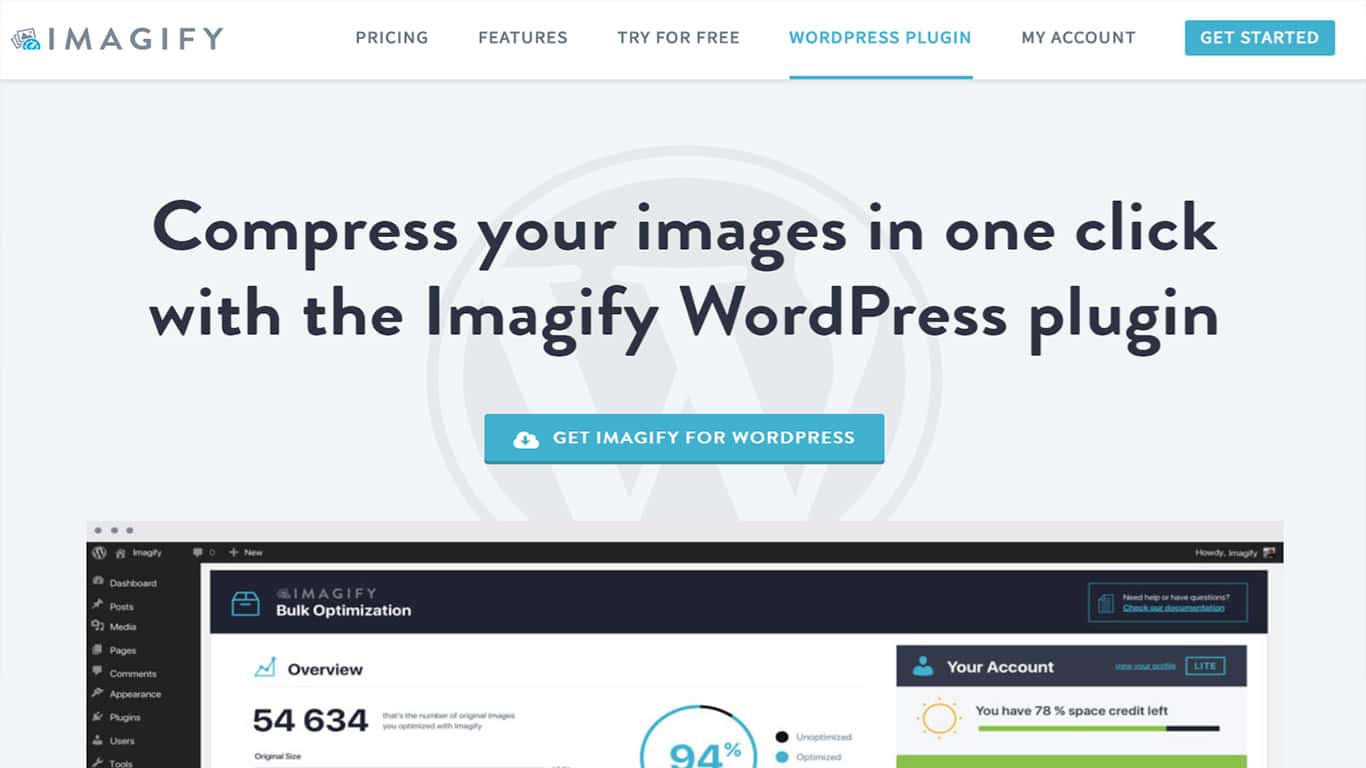 6个最好的WordPress图像优化器插件提高WordPress网站性能 - 晓得博客 imagify-WordPress图像优化器插件