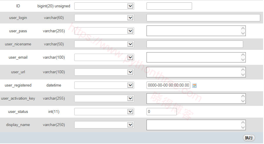 如何通过MySQL数据库添加新的WordPress用户 - 晓得博客 WordPress将新用户插入表中