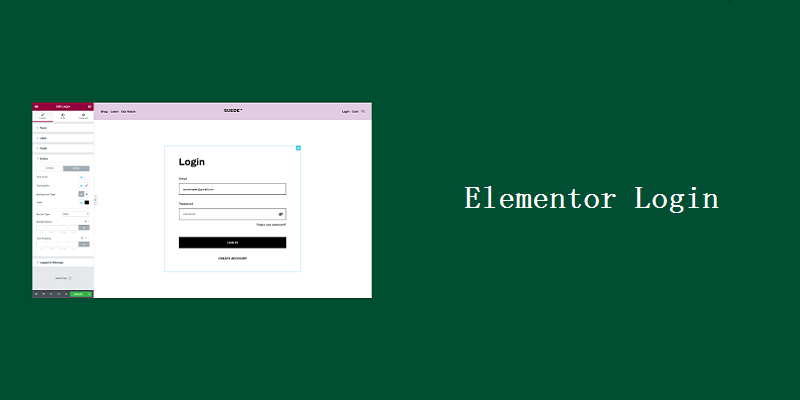 如何使用Elementor创建登录页面