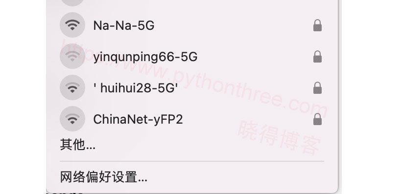 如何在macOS中连接到隐藏的WiFi网络 - 晓得博客 连接Wi-Fi其他网络
