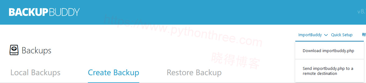 使用ImportBuddy完全恢复站点