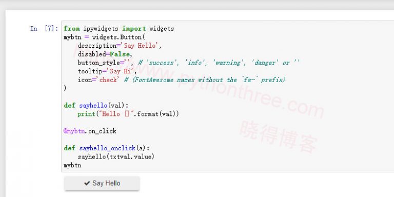Jupyter Notebook教程IPyWidgets库 - 晓得博客 - Jupyter Notebook教程