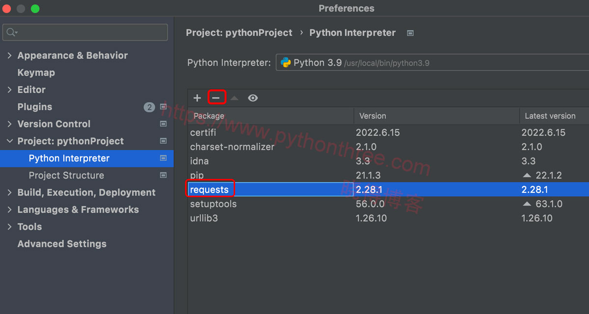 如何在PyCharm上安装管理第三方库 - 晓得博客 PyCharm卸载第三方库