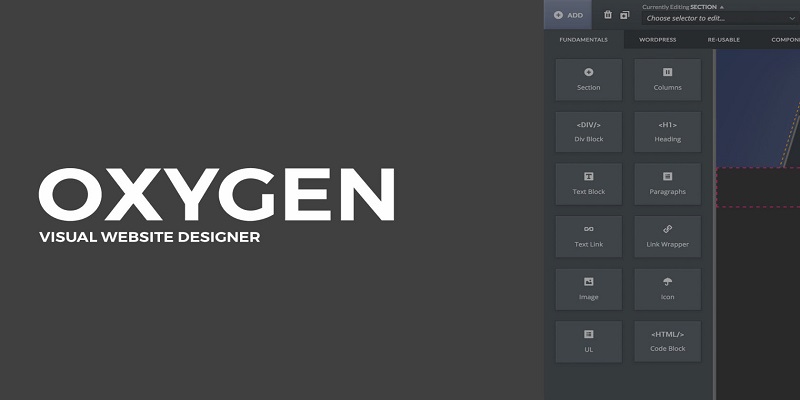 Oxygen Builder页面构建器预览