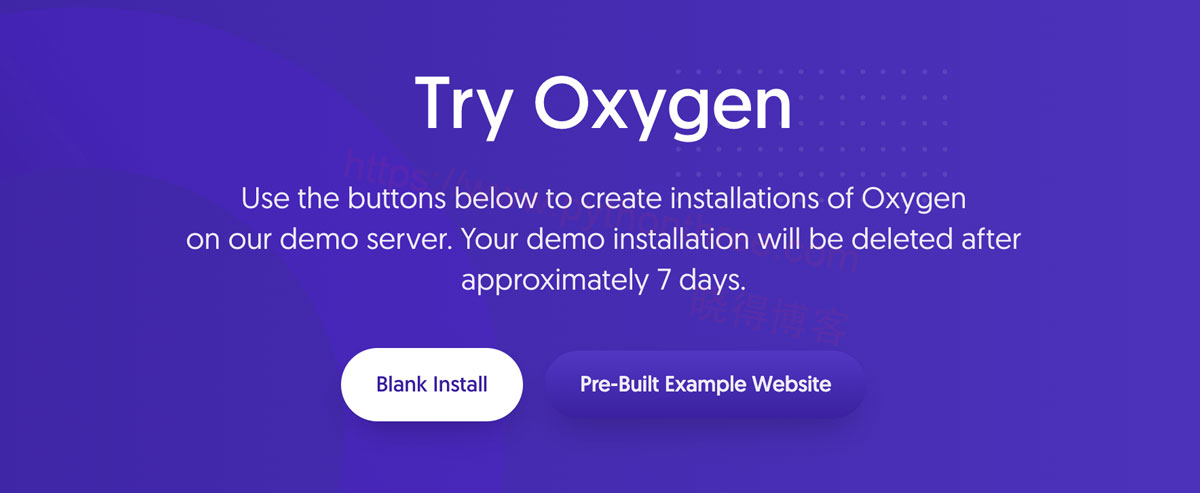 Oxygen Builder页面构建器导入网站模板 - 晓得博客 使用Oxygen-Builder测试页面