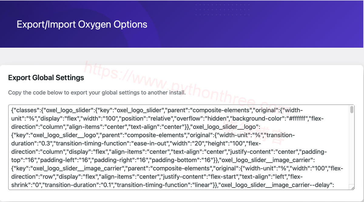 Oxygen Builder页面构建器导入网站模板 - 晓得博客 复制代码轻松克隆模板