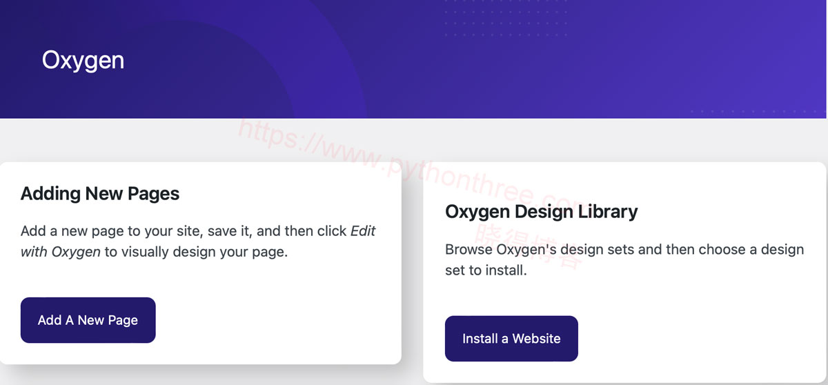 Oxygen Builder页面构建器导入网站模板 - 晓得博客 从站点库安装Oxygen模板演示站