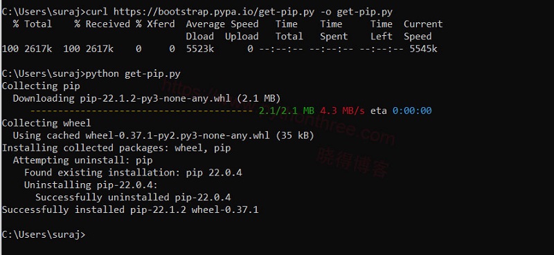 如何在Windows上安装PIP - 晓得博客 - Python