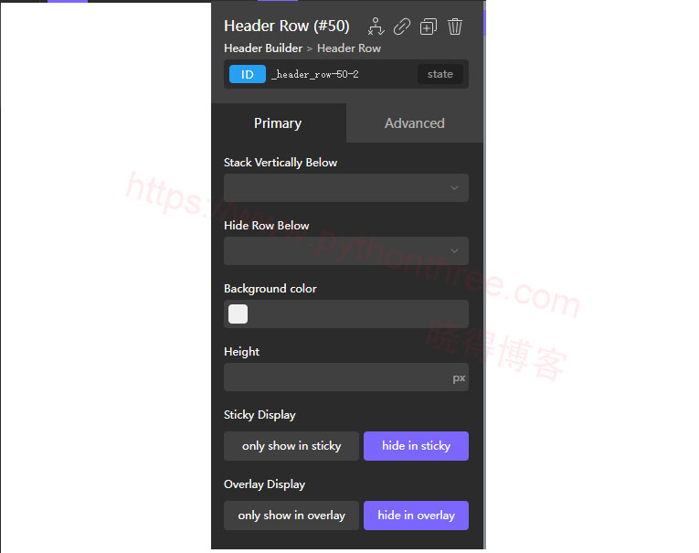 Oxygen Builder Header Builder标题生成器 - 晓得博客 粘性标题行可见性