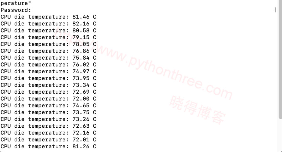 使用终端获取Mac CPU温度