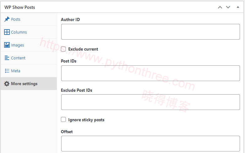 如何在GeneratePress主题中显示相关帖子文章 - 晓得博客 WP-Show-Posts插件其他设置