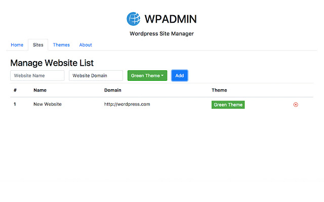 Wordpress Site Manager