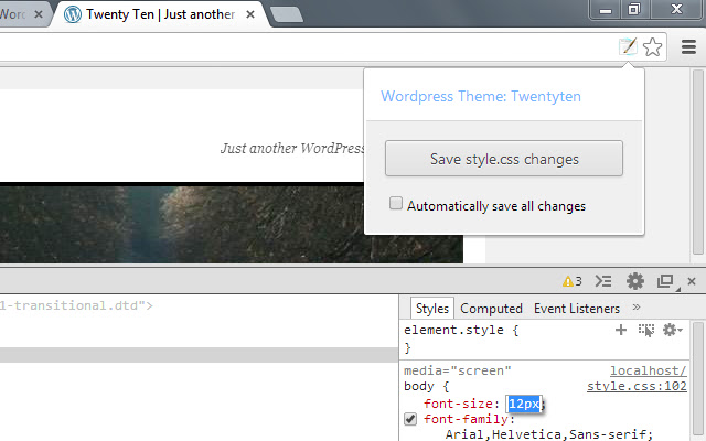 Wordpress Style Editor