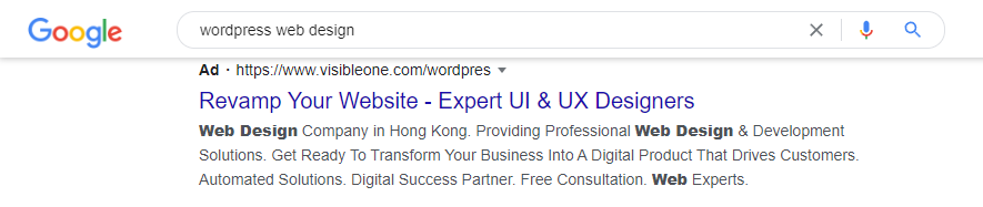 优化PPC文字广告 - 晓得博客 PPC文字广告示例