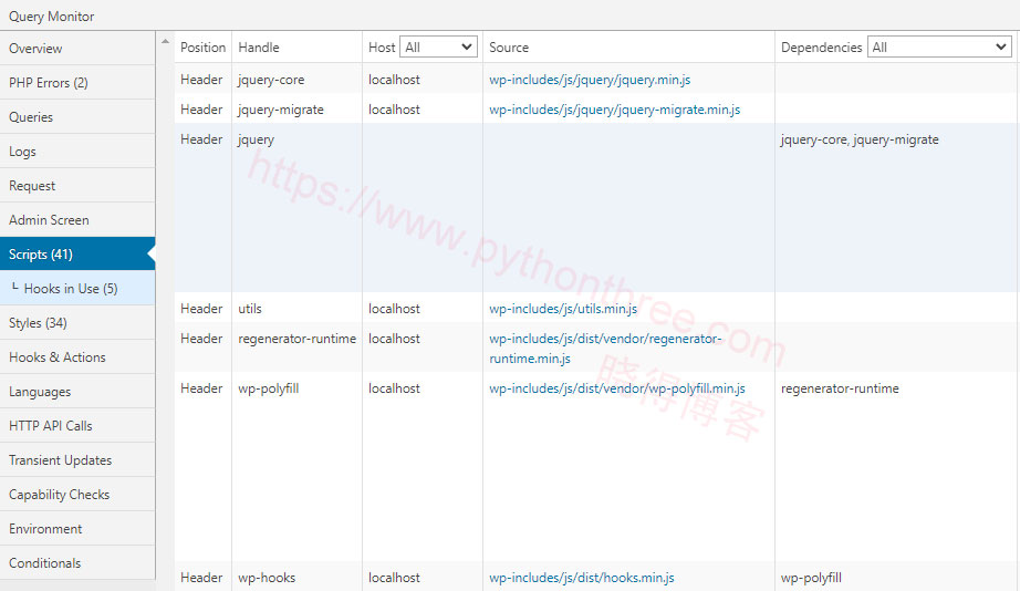 WordPress优化修复WordPress网站速度慢加载慢 - 晓得博客 Query-Monitor查询网站变慢