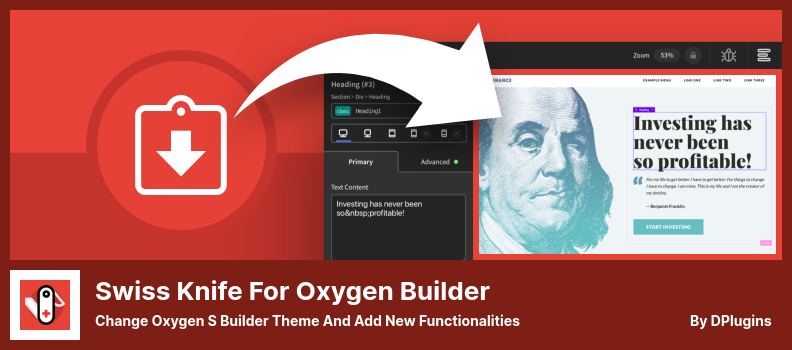 6个最佳Oxygen Builder页面构建器插件 - 晓得博客 Swiss Knife for Oxygen Builder插件