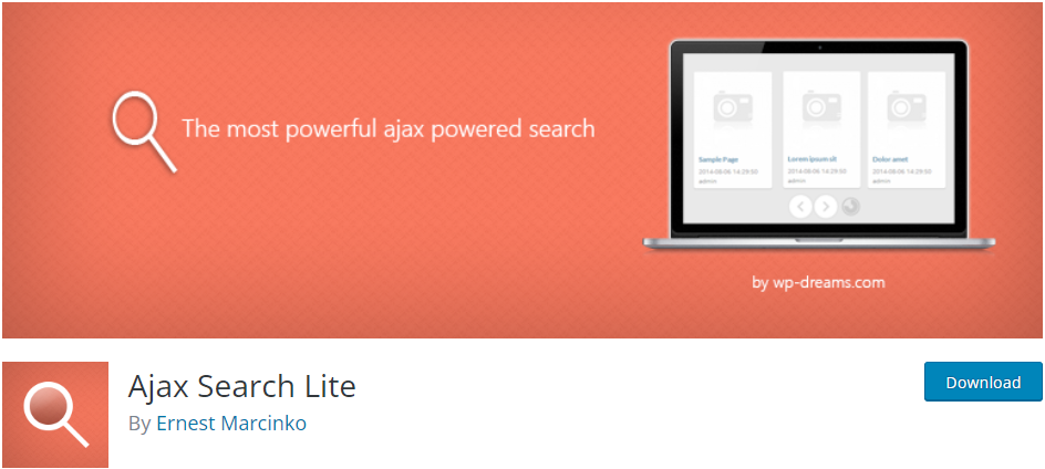 8个好用的WordPress实时搜索插件 - 晓得博客 Ajax Search Lite实时搜索插件