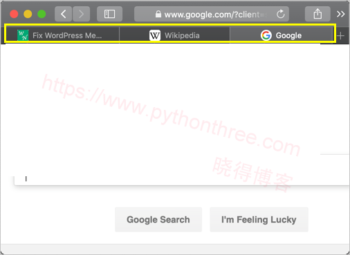 如何在Safari macOS中启用Favicon - 晓得博客 在Safari选项卡中显示网站图标