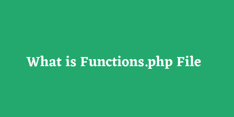 什么是functions.php文件