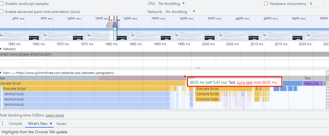 什么是互动时间TTI - 晓得博客 chrome开发工具DevTools中的长任务