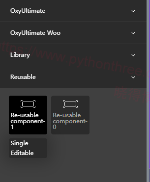 Oxygen Builder Reusable Parts可重复使用部件 - 晓得博客 Oxygen Builder使用可重复使用部件