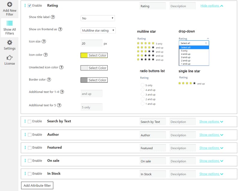 WooBeWoo WooCommerce Product Filter Pro下载WordPress产品过滤器插件 - 晓得博客 WooBeWoo WooCommerce Product Filter Pro产品过滤器功能