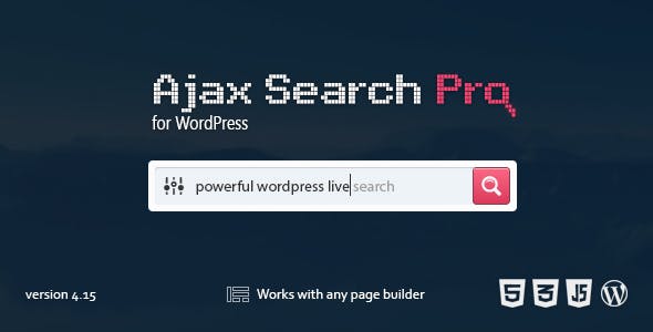 Ajax Search Pro插件WordPress Ajax搜索插件