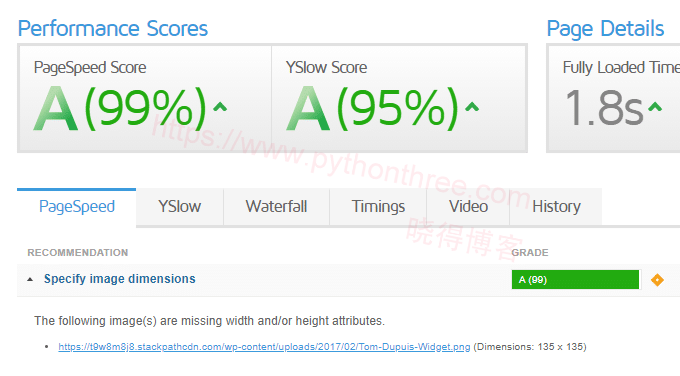 WordPress如何为图像元素添加明确的宽度高度 - 晓得博客 在 GTmetrix 中查找指定图像尺寸错误
