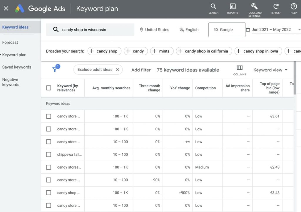 google-keyword-planner