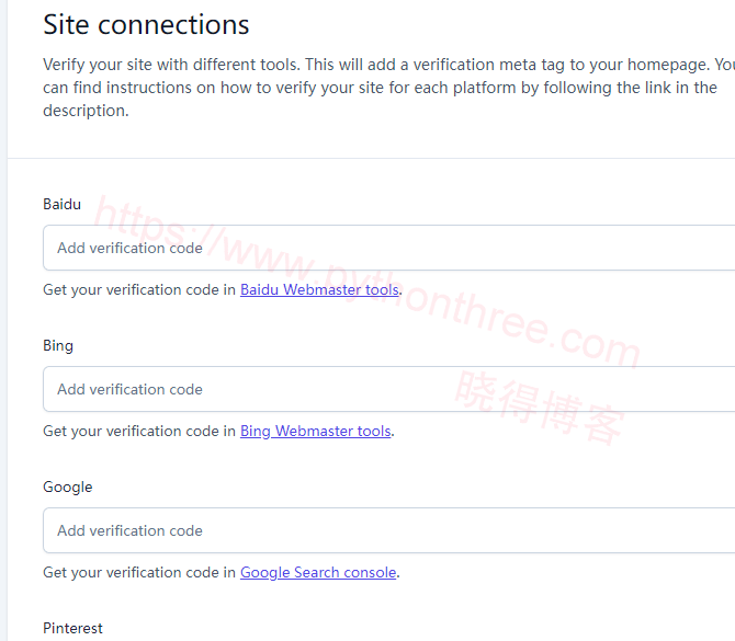 2023 (图文)Yoast SEO插件使用教程,详细设置步骤 - 晓得博客 常规设置中的Site-connections