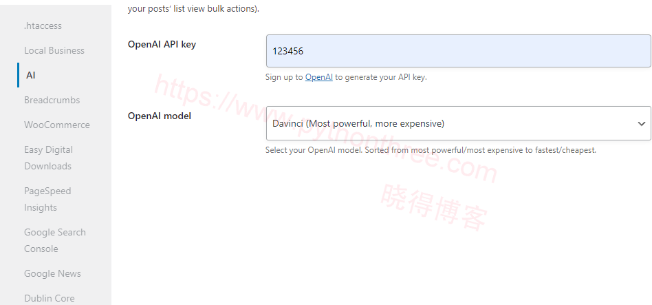 SEOPress-Pro插件添加Open-AI