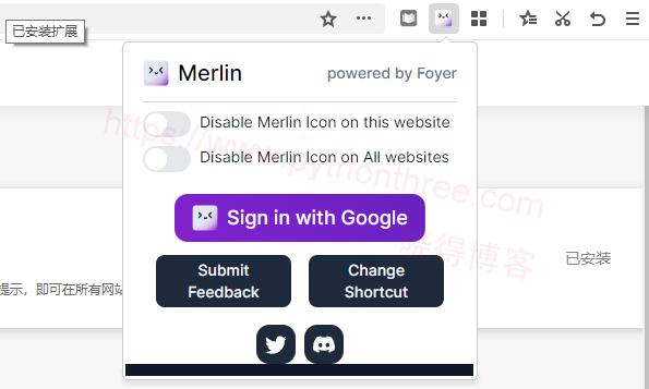 登录Merlin-ChatGPT